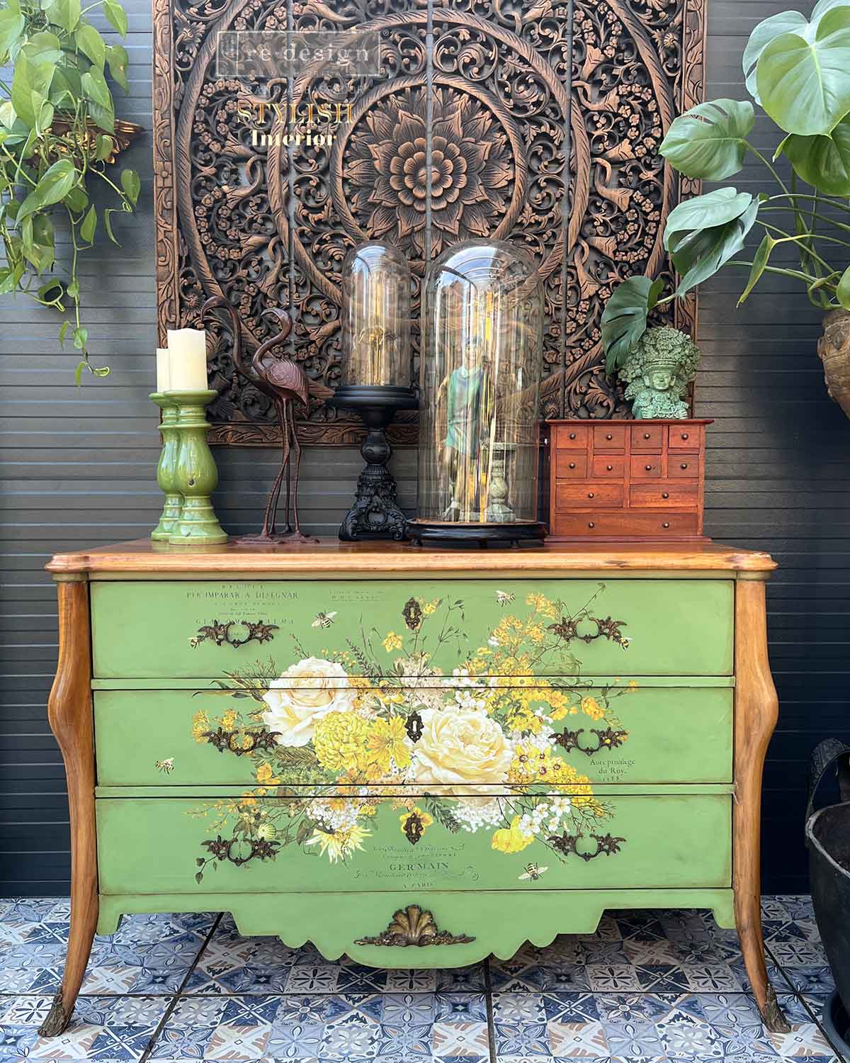 Redesign Decor Transfers – "Sunlit Serenade” 4 fogli 90x70 cm