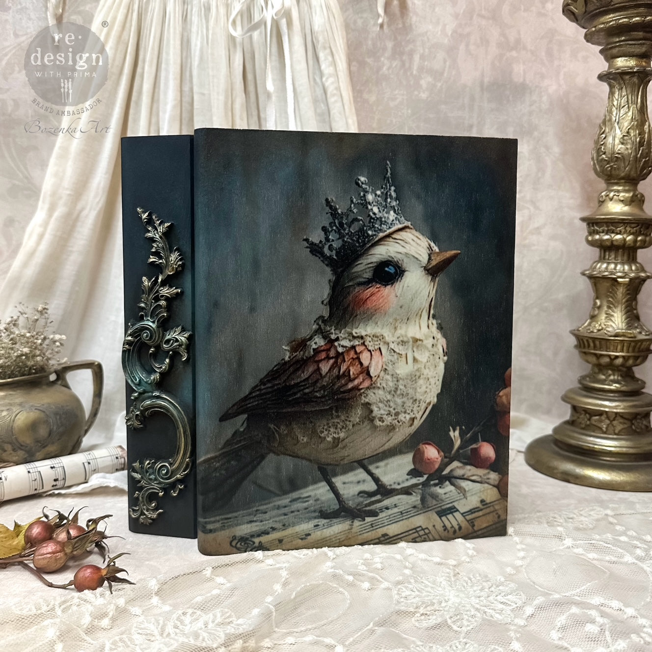 Carta da Découpage Fiber Pack - Rustic Flight 3 fogli A3