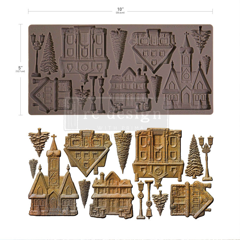 Redesign Decor Moulds "Christmas Village" 12,7 x 20,3 cm