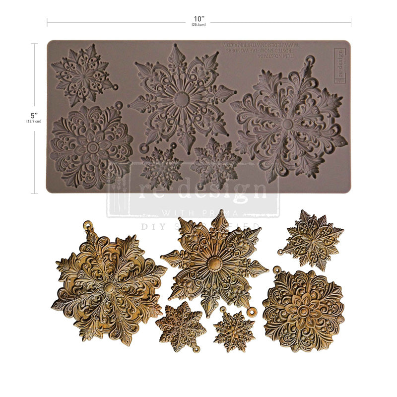 Redesign Decor Moulds "Frosted Snowflake Wonders" 12,7 x 25,4 cm