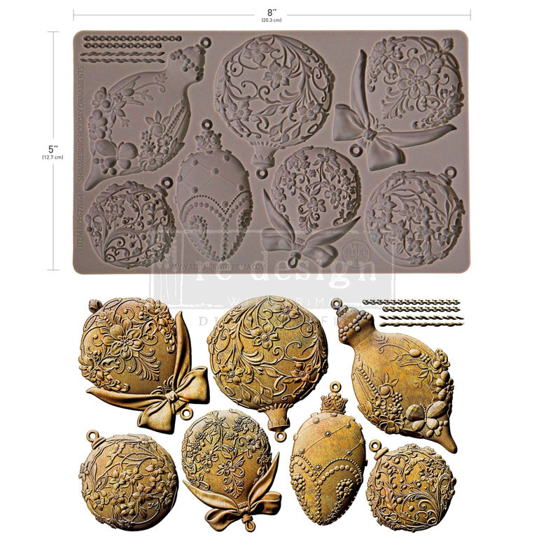 Redesign Decor Moulds "Shimmering Holiday Ornaments" 12,7 x 20,3 cm