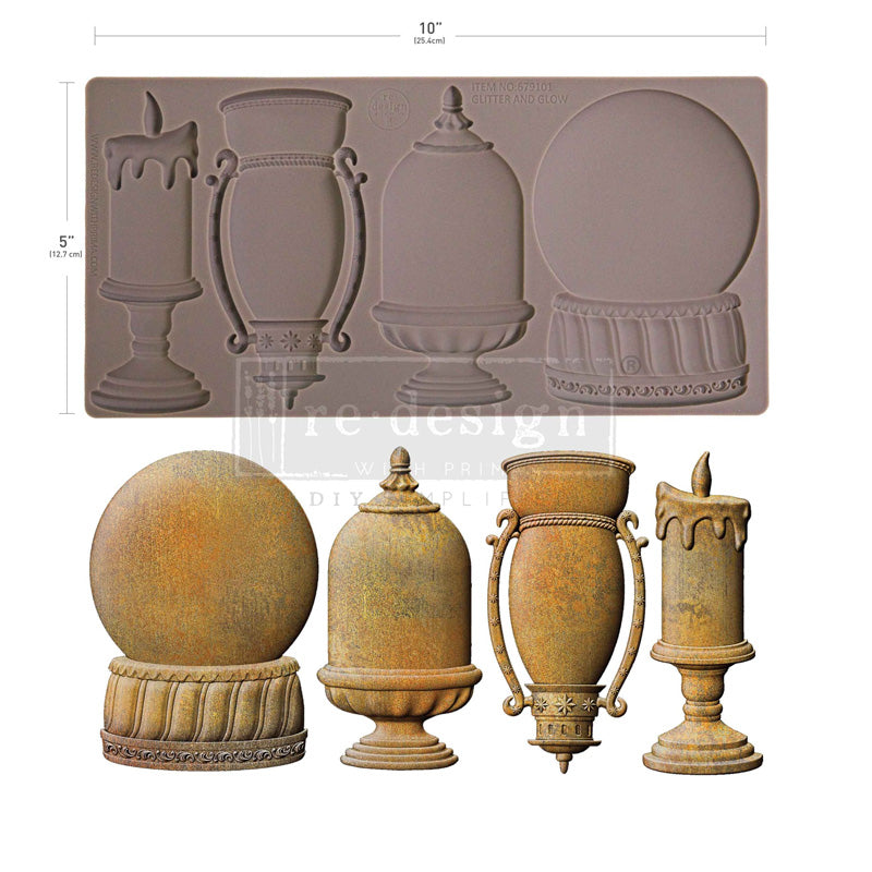 Redesign Decor Moulds "Glitter And Glow" 12,7 x 25,4 cm