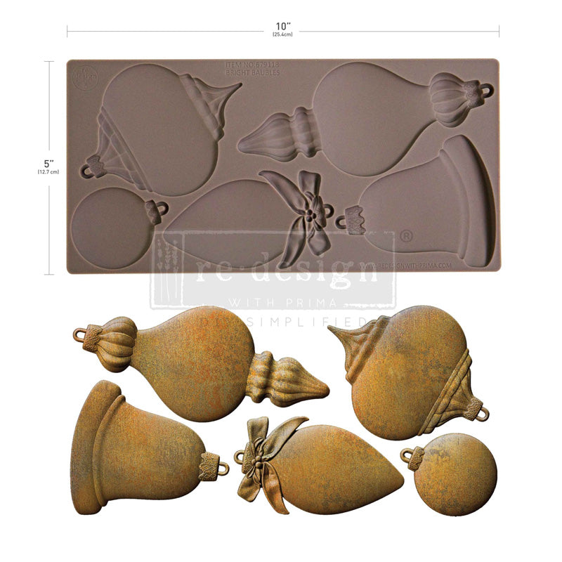 Redesign Decor Moulds "Bright Baubles" 12,7 x 25,4 cm