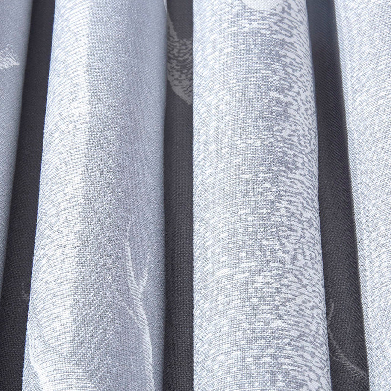 TESSUTO "Woods Linen Union White on Soft Grey" - The Contemporary - Cole & Son