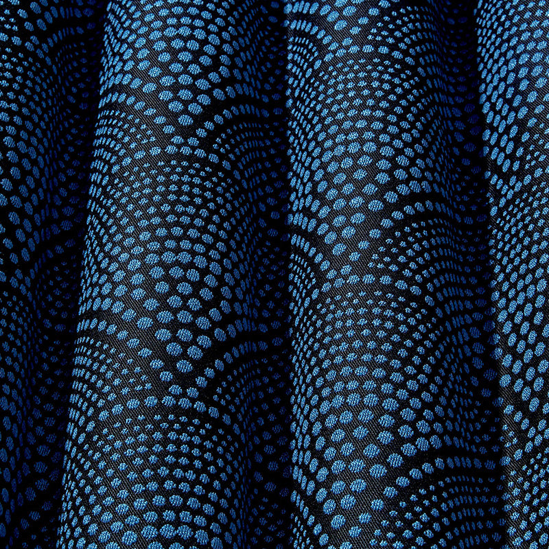 TESSUTO "Feather Fan Jacquard Hyacinth on Charcoal" - The Contemporary - Cole & Son