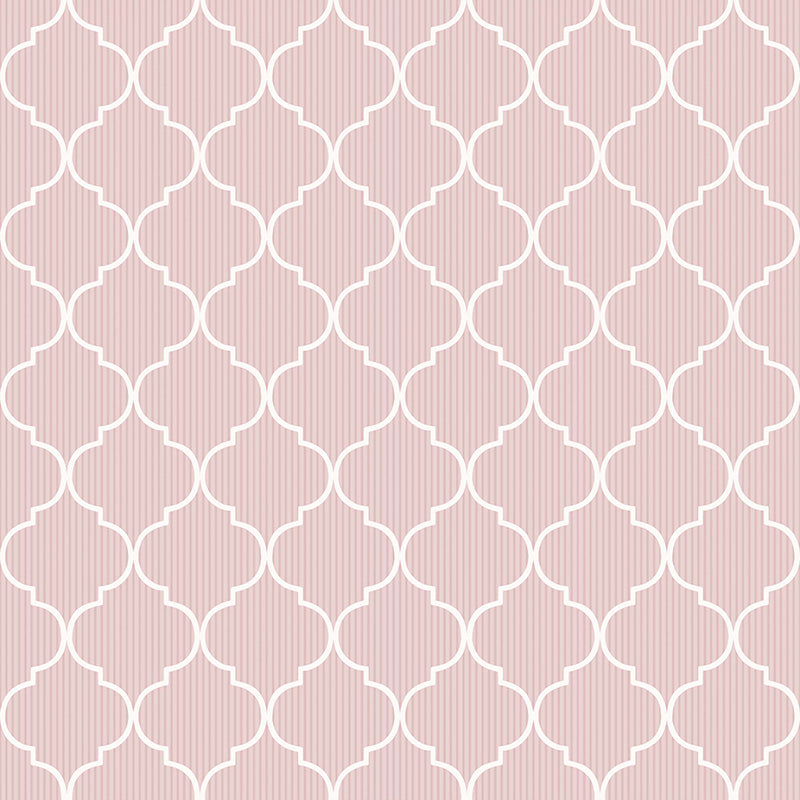 Papier peint “Marocaine Rose” au mètre ou au rouleau