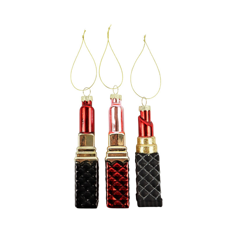 Gioielli in vetro "Lipstick" 3 Pz - Hoff Interieur