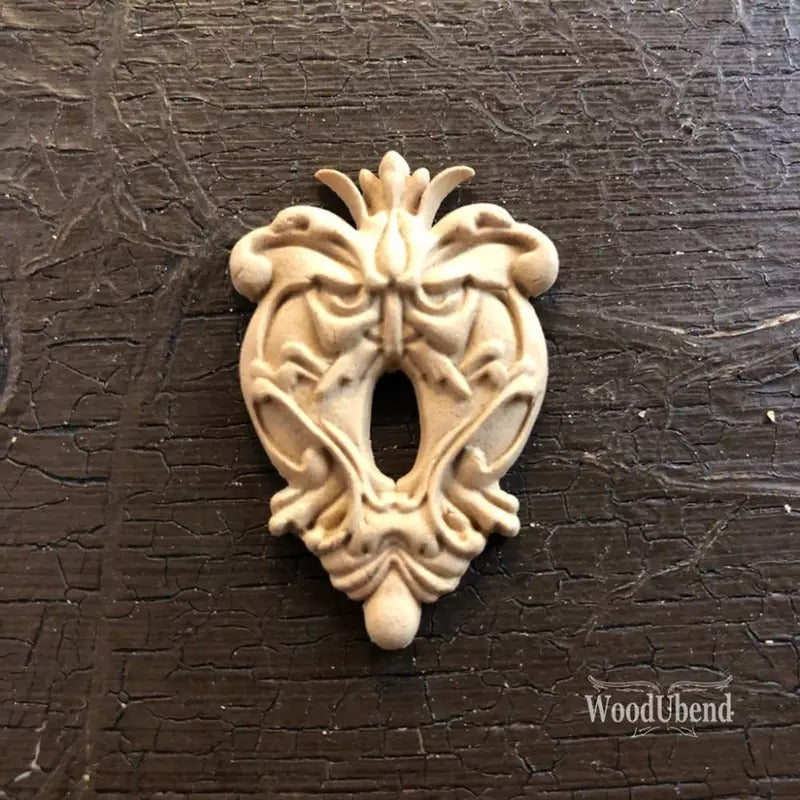 Fregio Decorativo "Serratura Cuore", WoodUbend