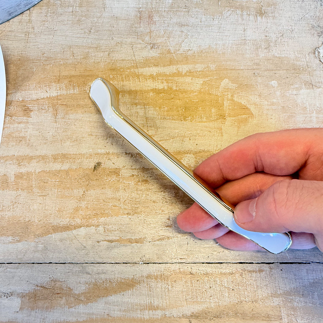 Maniglia “Bianca e oro"