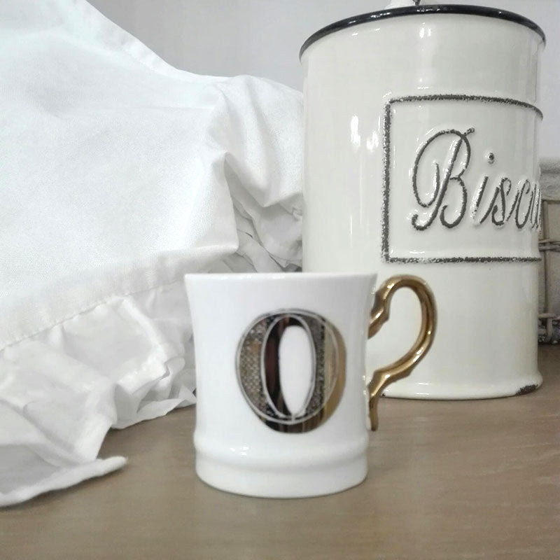 Tazzina "Letter Gold Moka - O", Livellara Milano
