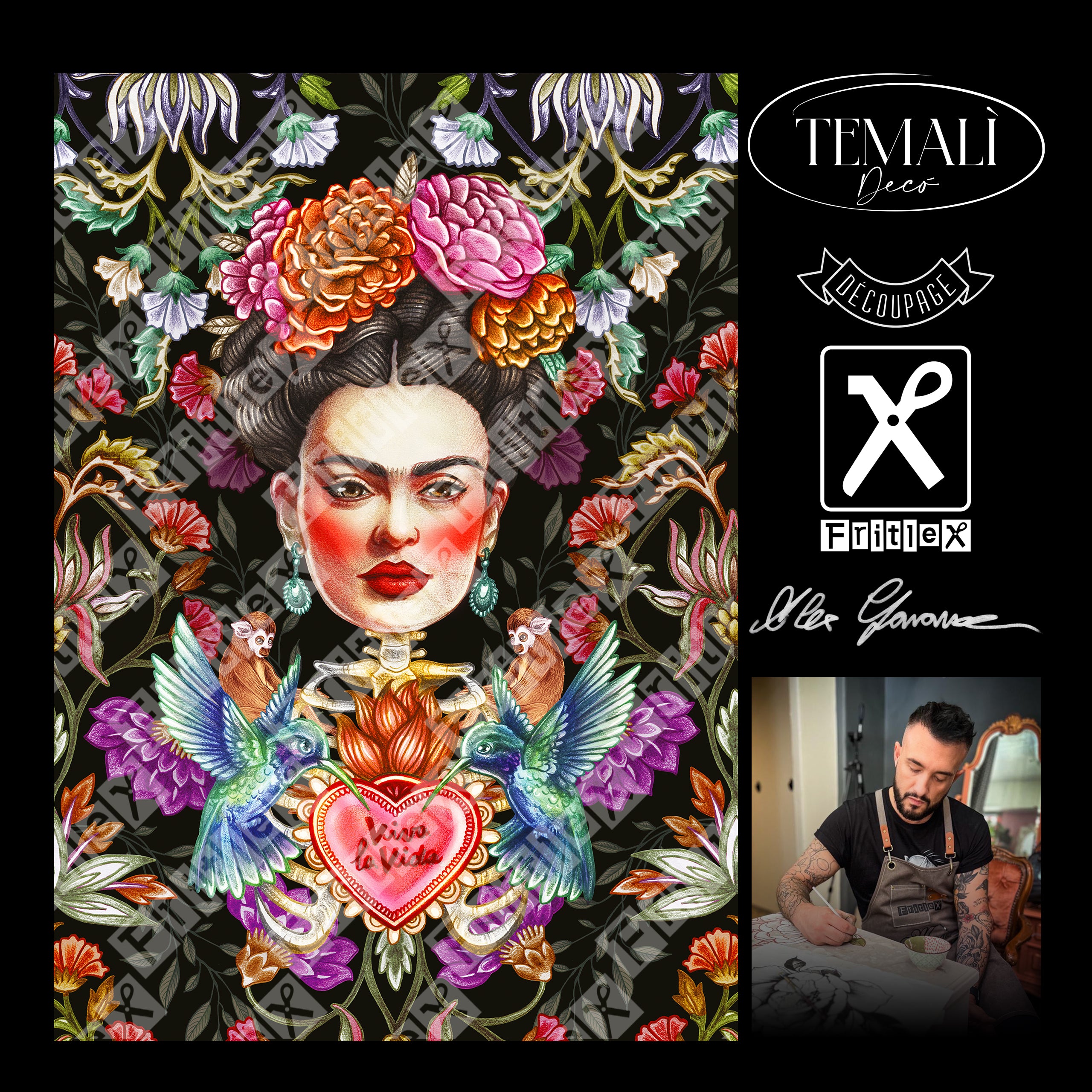 Dècoupage Collezione Alex - Frida