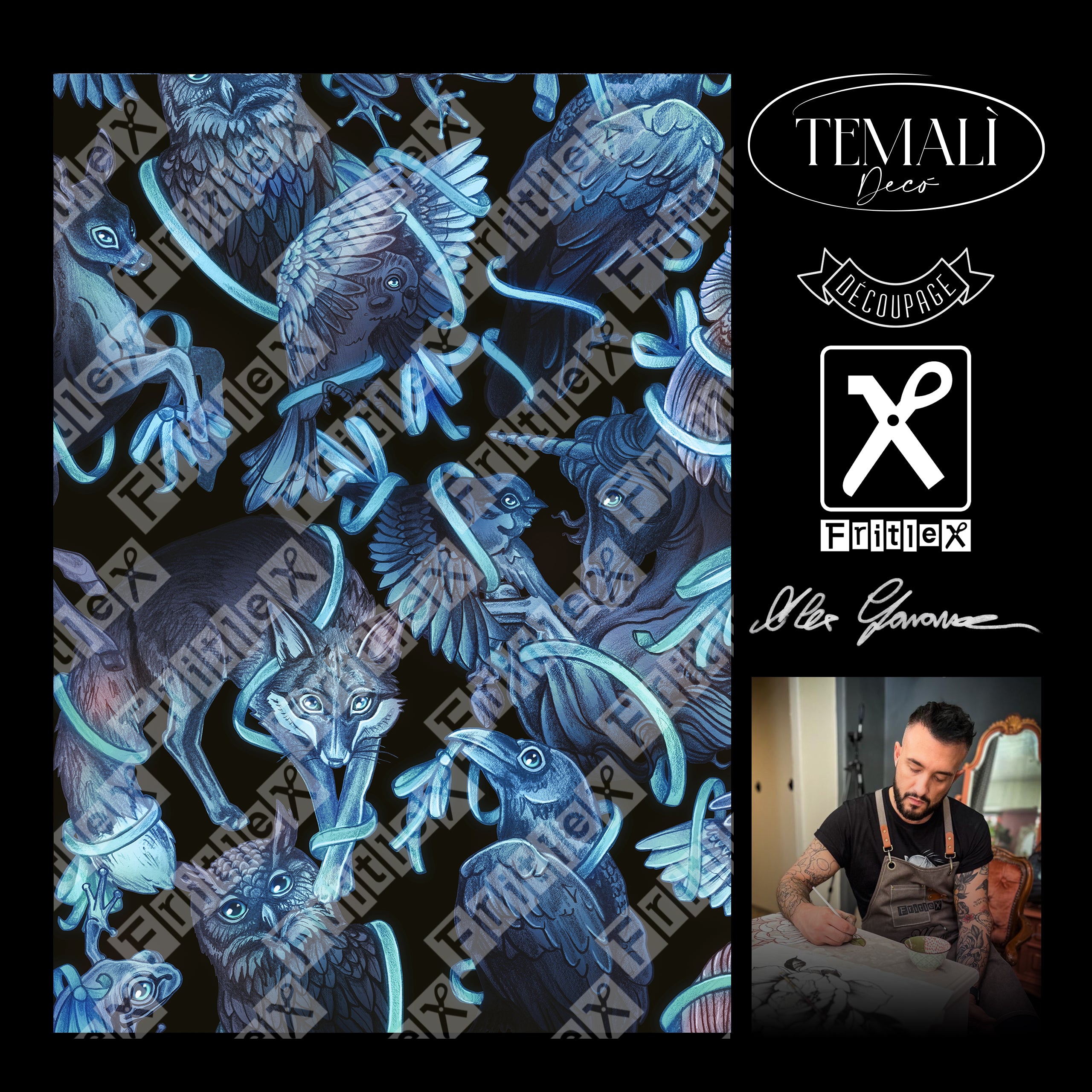 Dècoupage Collezione Alex - Luce (Dettagli)