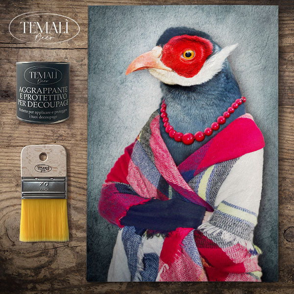 Dècoupage Fauna Pop -Fagiano Elegante