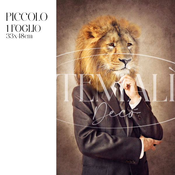 Dècoupage Fauna Pop - Leone Sognante