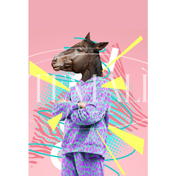 Dècoupage Fauna Pop - Pink Horse