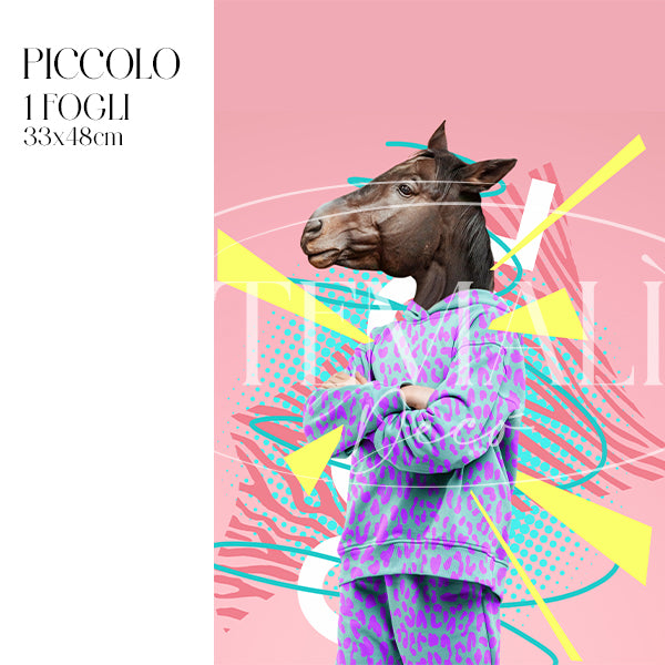 Dècoupage Fauna Pop - Pink Horse