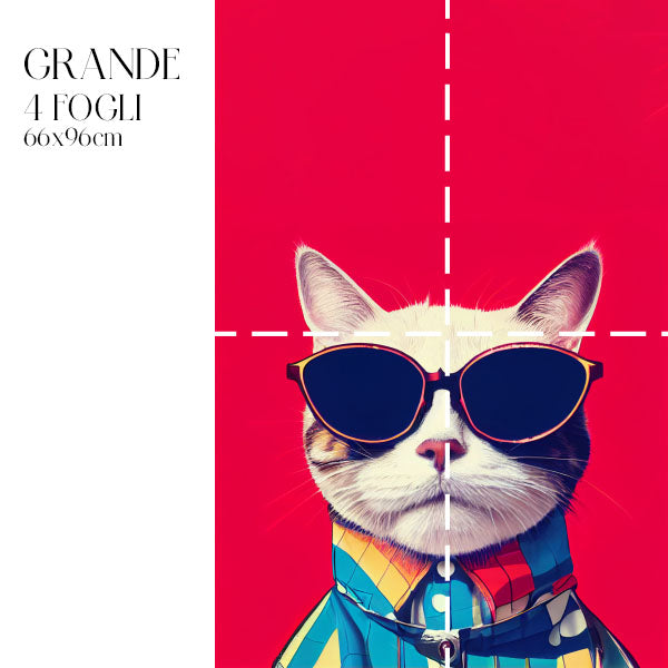 Dècoupage Fauna Pop - Red Cat