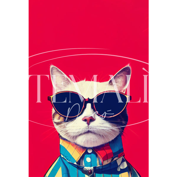 Dècoupage Fauna Pop - Red Cat