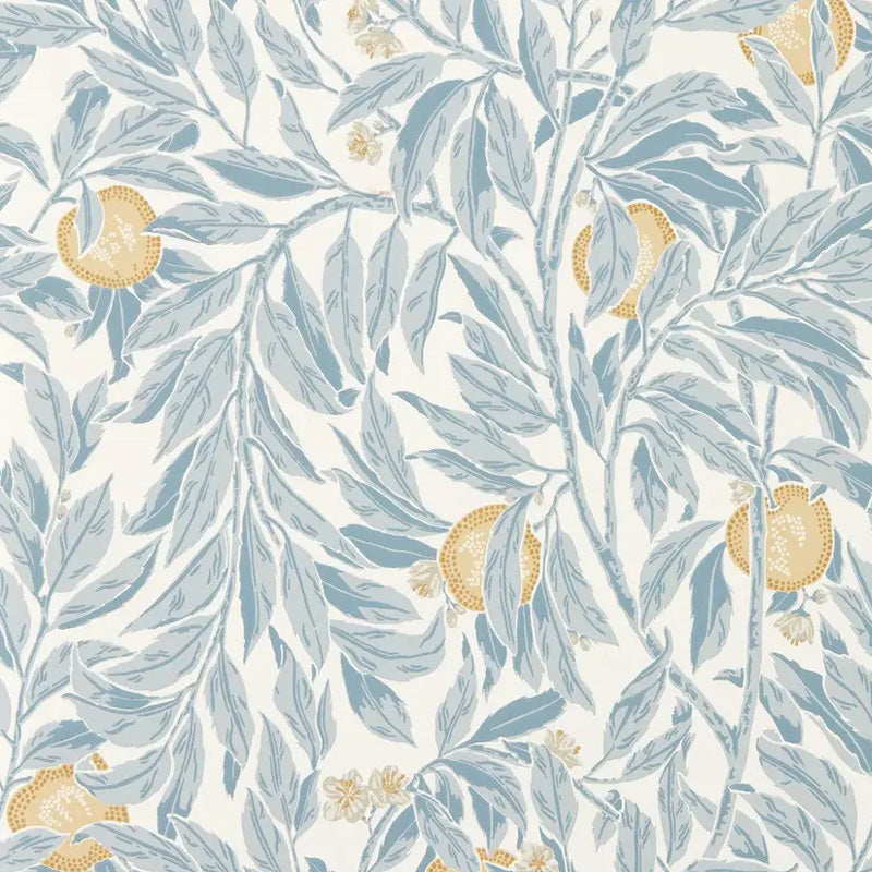 Carta da parati "Ancient Apple Azzurra" - Highgrove - SANDERSON