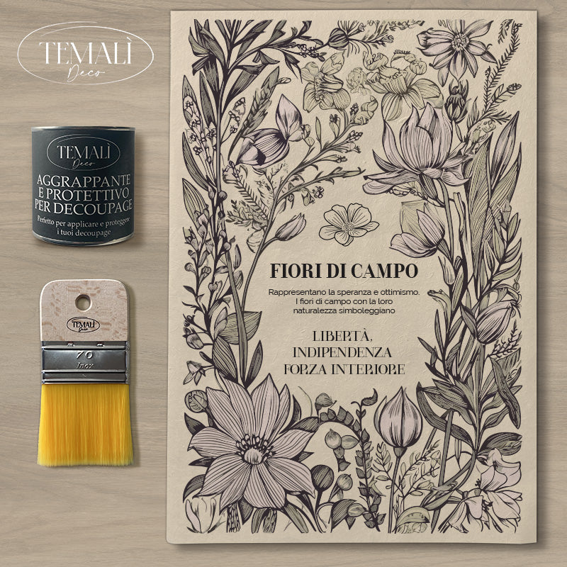 Dècoupage Botanical Vintage - Fiori di Campo