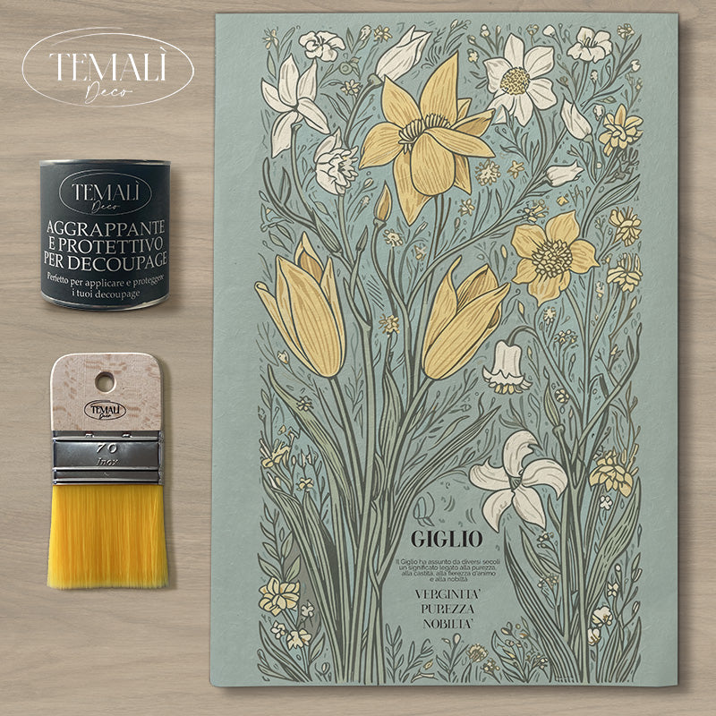 Découpage Botanical Vintage - Giglio