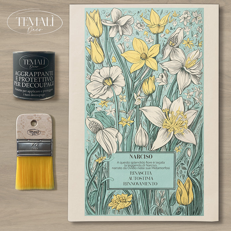 Dècoupage Botanical Vintage - Narciso