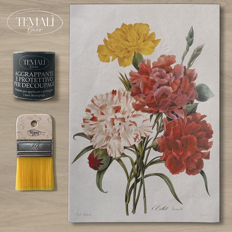 Découpage Botanical Vintage - Peonia Striata