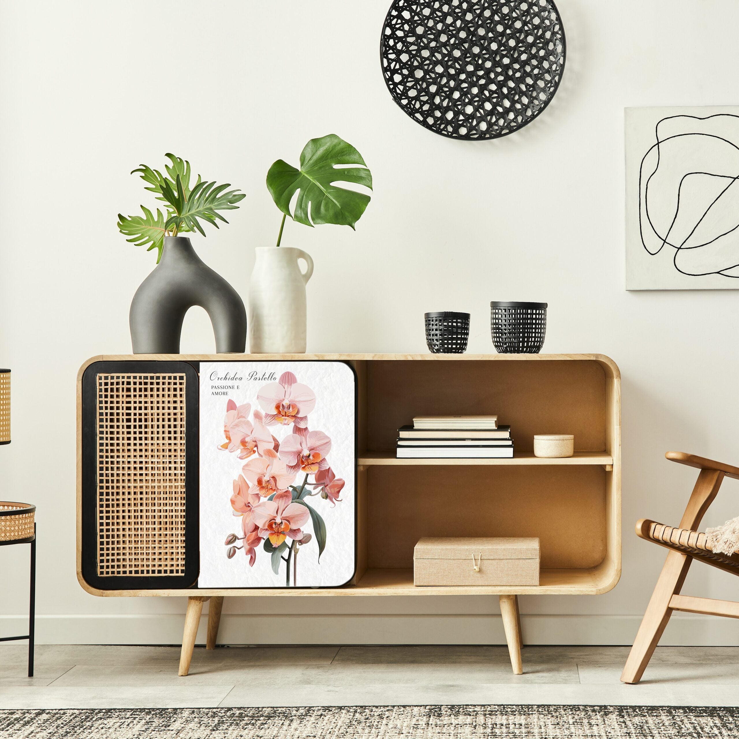 Dècoupage Botanical Vintage - Orchidea Pastello