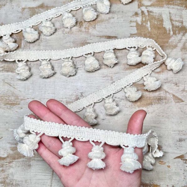 Bordo "Nappine Naturale" Passamaneria Italiana - 4,5 cm