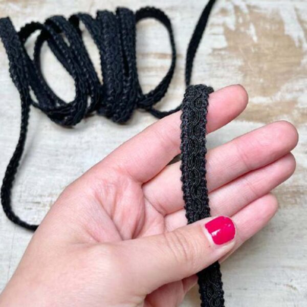 100% Poliestere Passamaneria Per Arredo - Altezza 2 Cm, Poliestere, Bianco, Venduta Al Metro Felco 2 - Foto 9