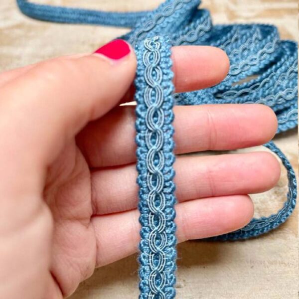 Bordo "Armonie Turchese" Passamaneria Italiana - 1 cm