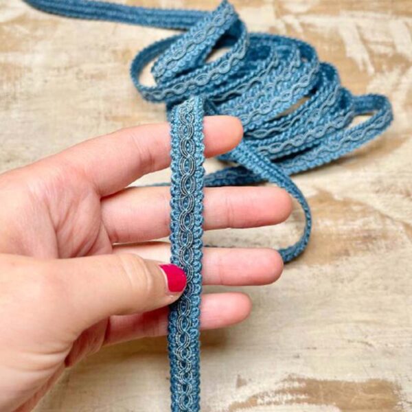 Bordo "Armonie Turchese" Passamaneria Italiana - 1 cm