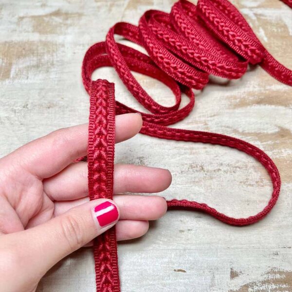 Bordo "Delicato Bordeaux" Passamaneria Italiana - 1,2 cm