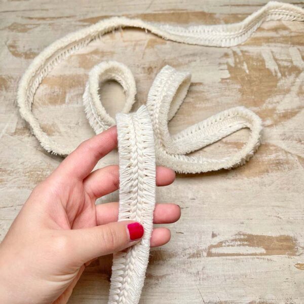 Bordo "Frange Naturale" Passamaneria Italiana - 2,5 cm