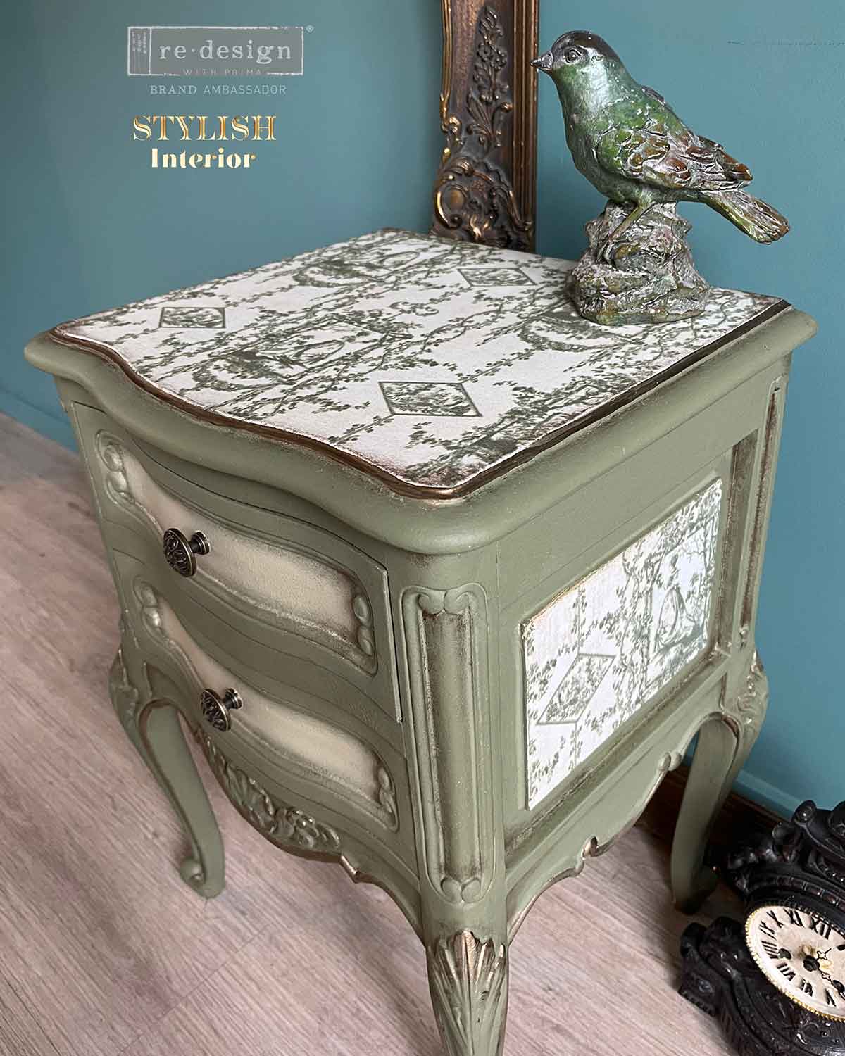 Carta da Découpage Kacha – Chasing Petals – 1 foglio in Tessuto Formato 49.5x76cm