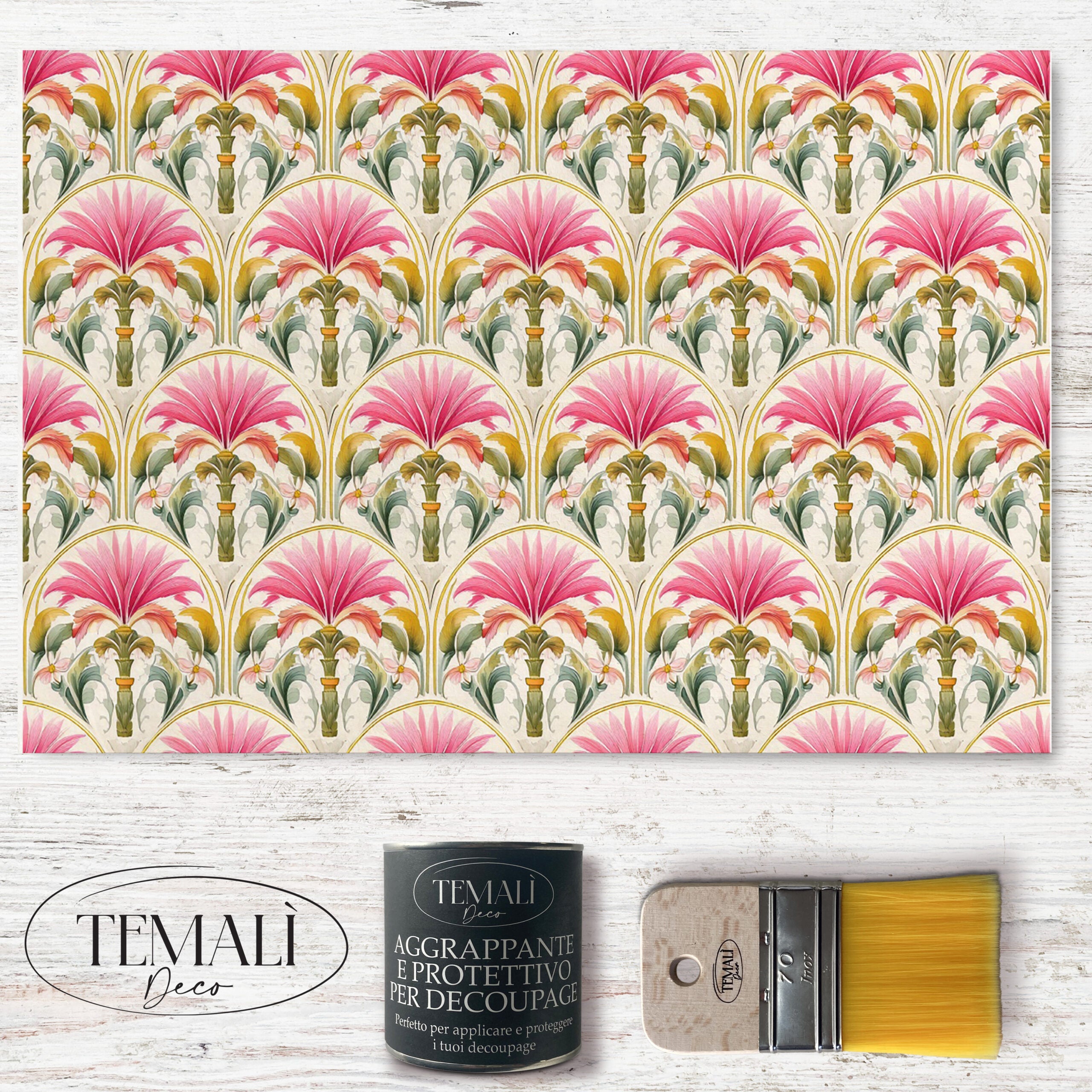 Découpage Tappezzeria – Cascata di foglie