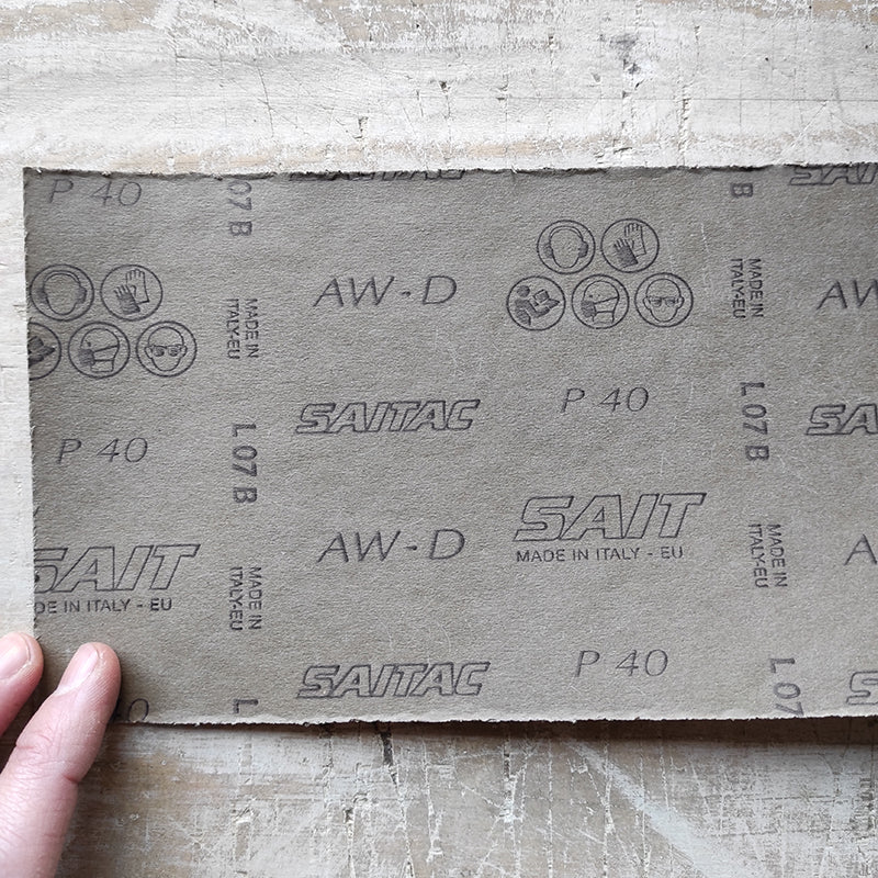 Carta vetro - BASE IN CARTA - Grana P40