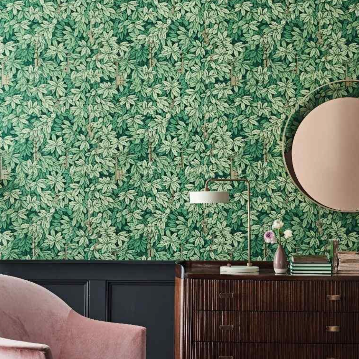 Carta da Parati "Chiavi segrete verdi" Fornasetti | COLE & SON