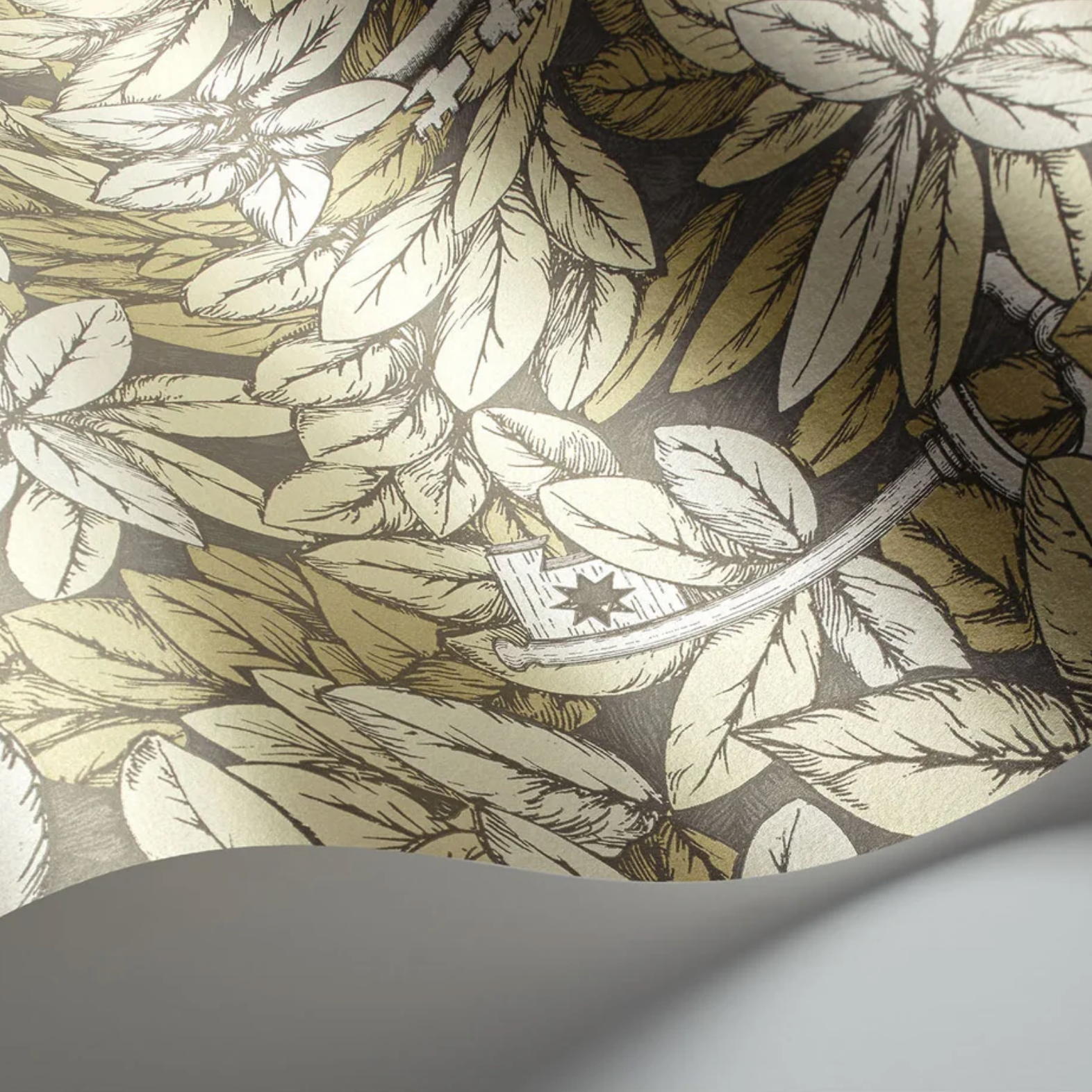 Carta da Parati "Chiavi segrete verdone" Fornasetti | COLE & SON