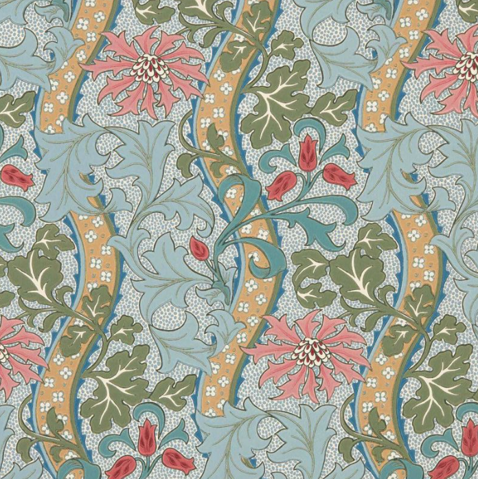 Carta da Parati "Cornflower Azzurra" MORRIS & CO. | THE HUNTINGTON