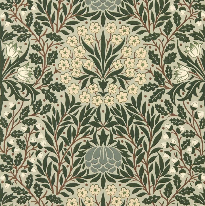 Tapete "YEW & ARIL SPEARMINT" Morris & Co. - Sanderson