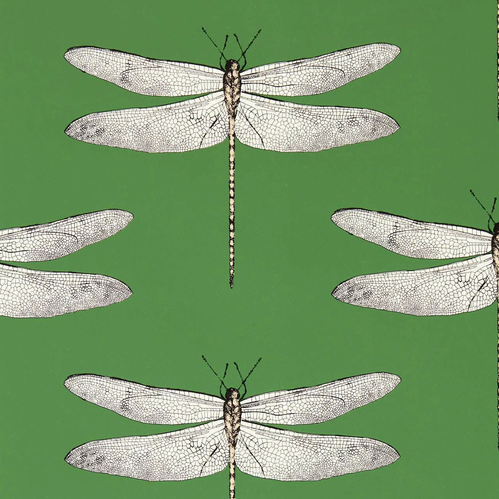 Carta da Parati “Demoiselle Verde” | HARLEQUIN