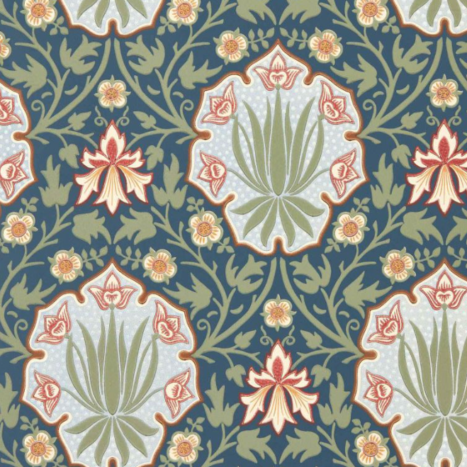 Tapete "YEW & ARIL SPEARMINT" Morris & Co. - Sanderson