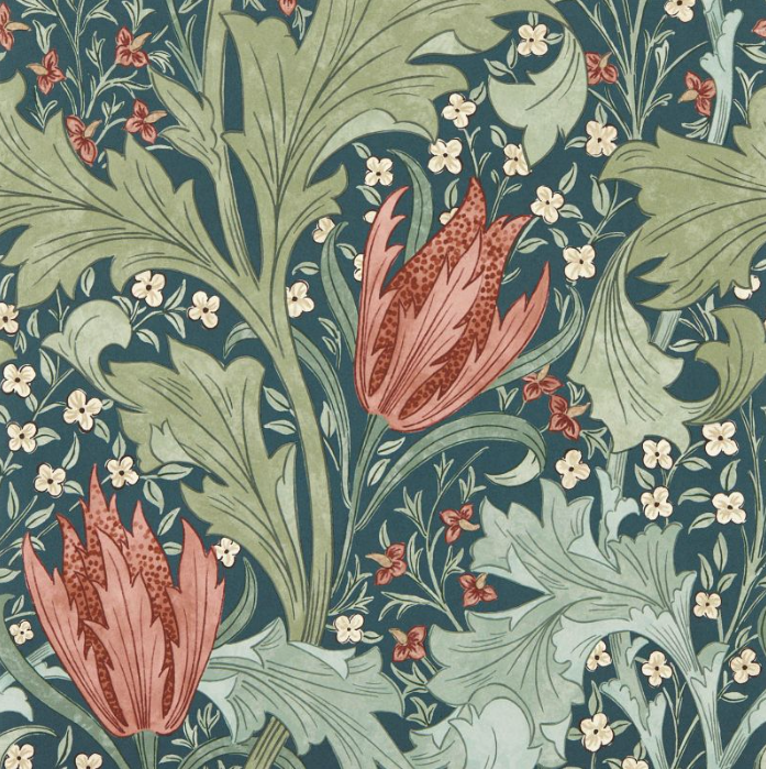 Tapete "YEW & ARIL SPEARMINT" Morris & Co. - Sanderson