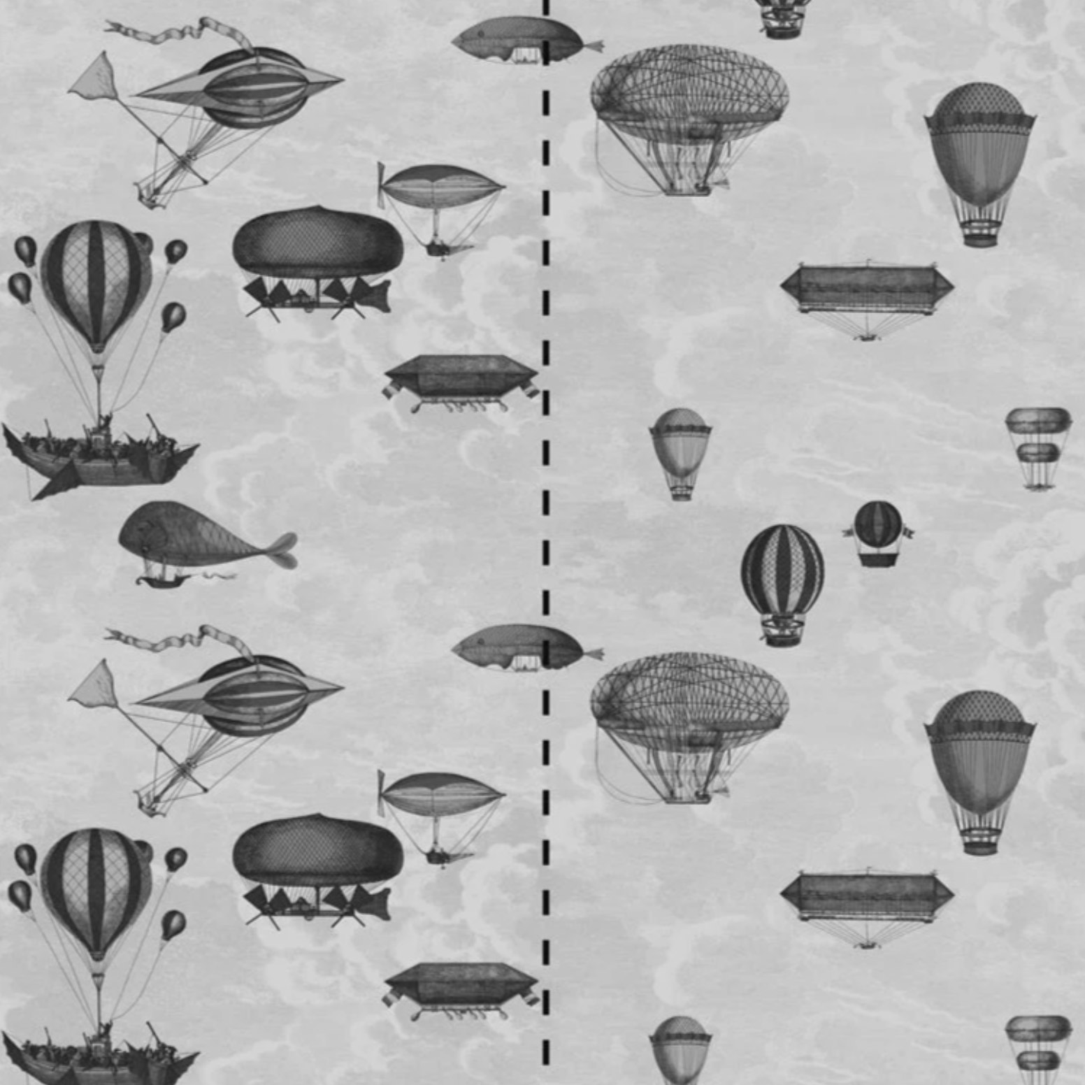 Carta da Parati "Macchine volanti colorata" (2 rotoli) Fornasetti | COLE & SON