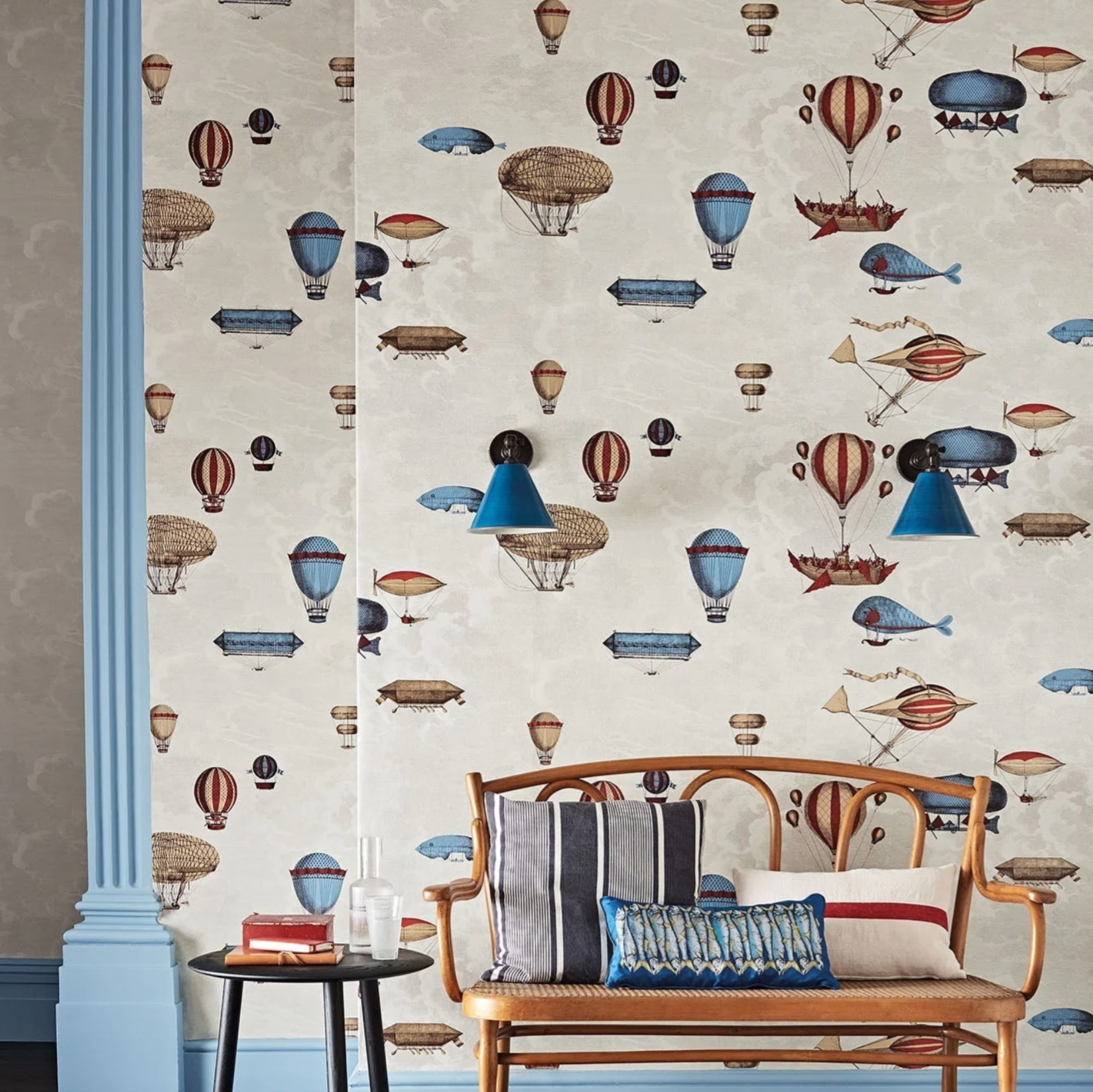 Carta da Parati "Macchine volanti colorata" (2 rotoli) Fornasetti | COLE & SON