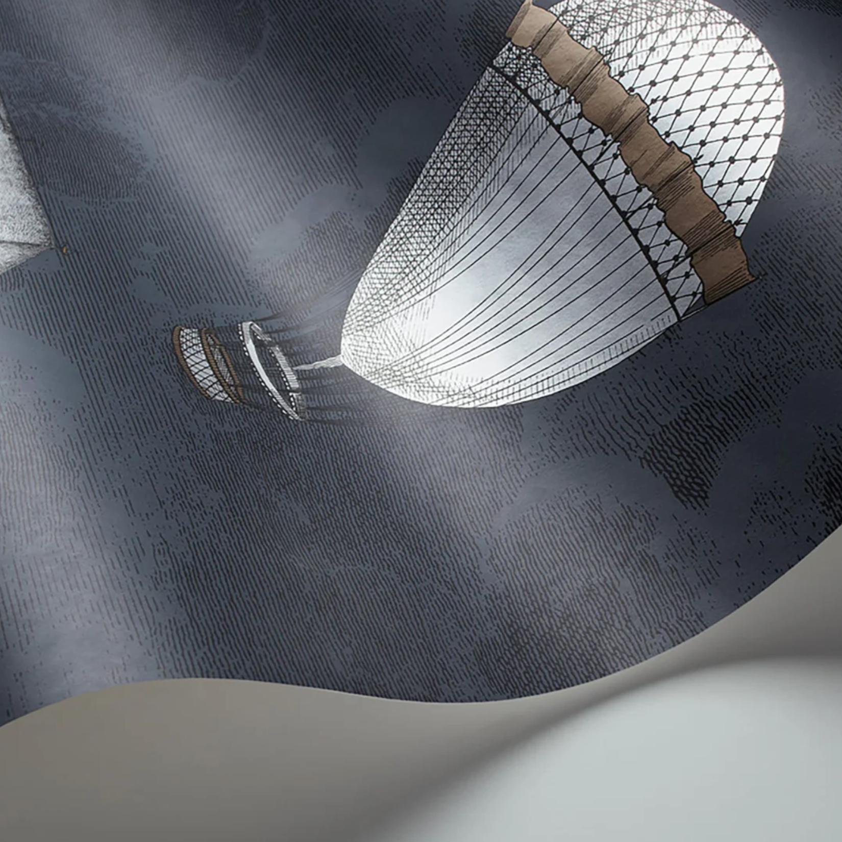 Carta da Parati "Macchine volanti scura" (2 rotoli) Fornasetti | COLE & SON