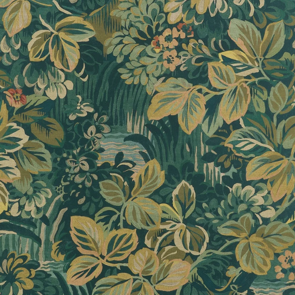 Carta da Parati “Night Garden Verde Chiaro” Boxwood | THIBAUT