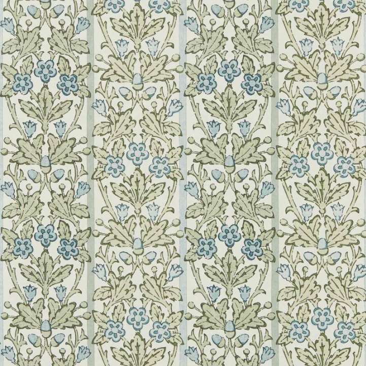 Papier peint "YEW & ARIL SPEARMINT" Morris & Co. - Sanderson