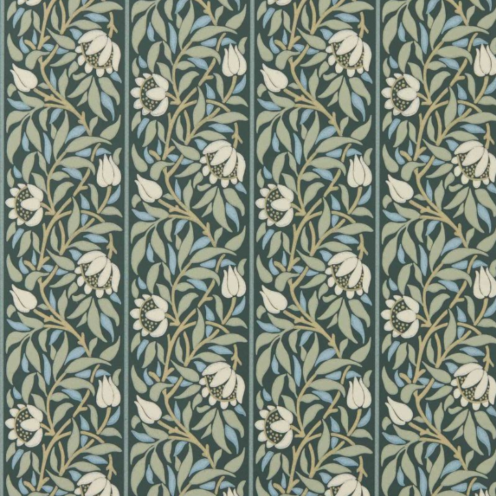 Papier peint "YEW & ARIL SPEARMINT" Morris & Co. - Sanderson